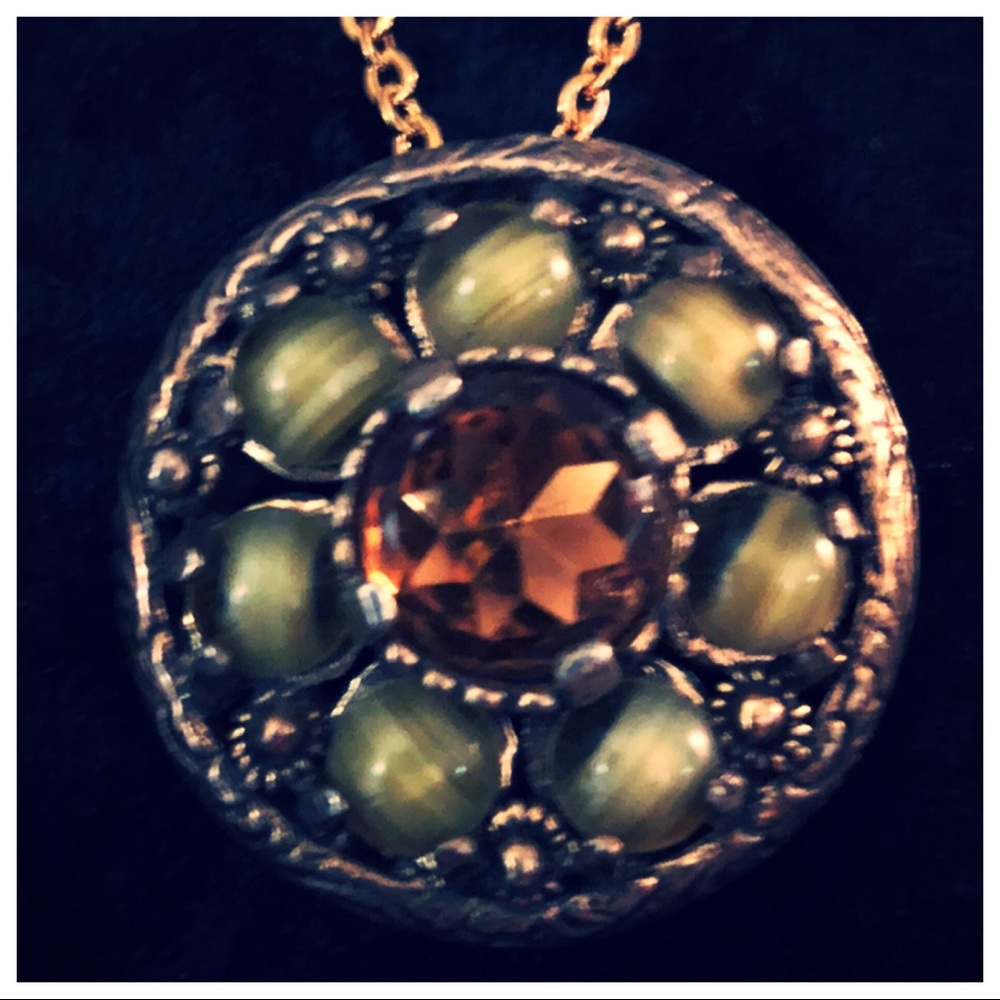 Miracle Brooch / Necklace with Purple Crystal